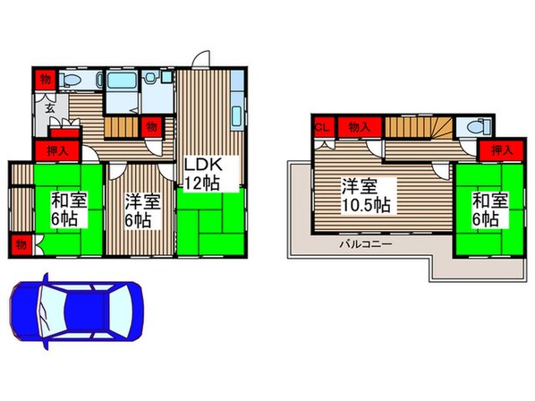 見沼区蓮沼戸建の物件間取画像